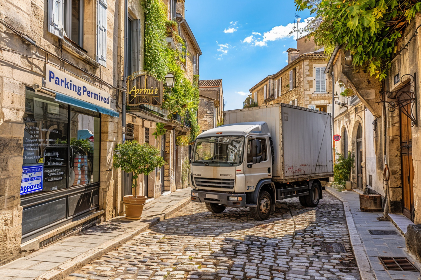 Alt de l'image: "Demande d'autorisation de stationnement pour déménagement sans tracas à Nîmes